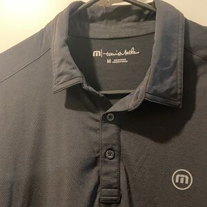 Travis Mathew Men’s Black Polo with Subtle Logo